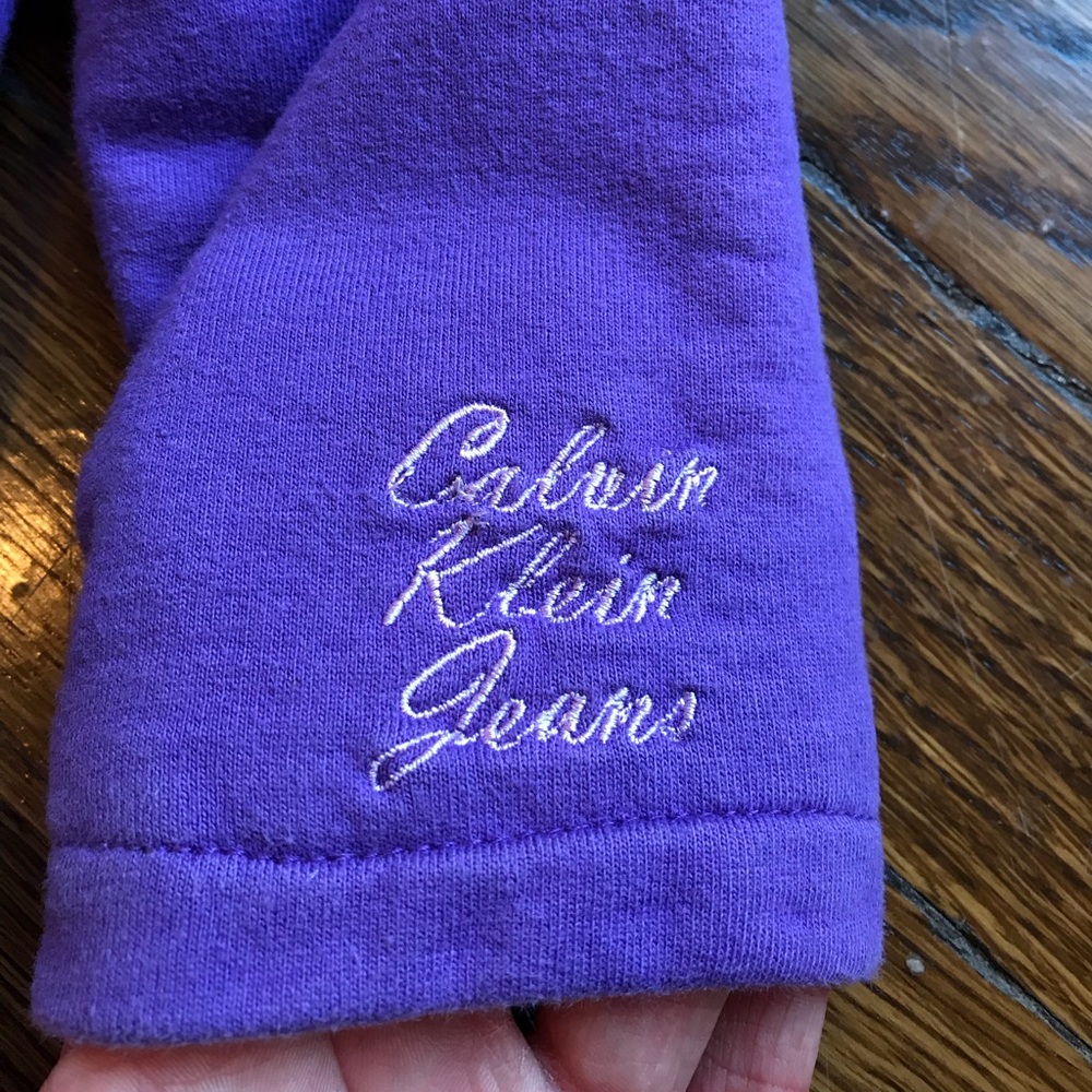 Calvin Klein Ruffle Military Jacket in Purple 2T - Picture 3 of 8